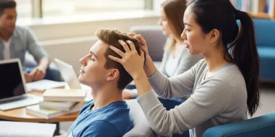 수험생 스트레스 박살! 두피 마사지