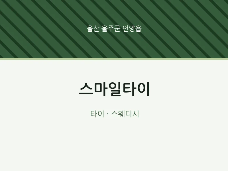 언양읍 출장마사지 홈타이 스마일타이 | 마픽