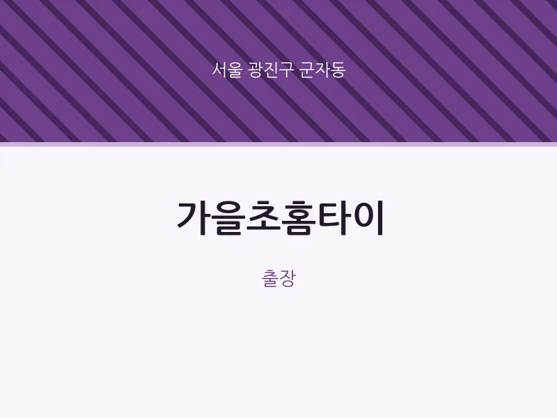 군자동 출장마사지 가을초홈타이 | 마픽