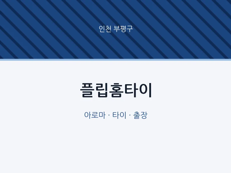 부평구 출장마사지 플립홈타이 | 마픽