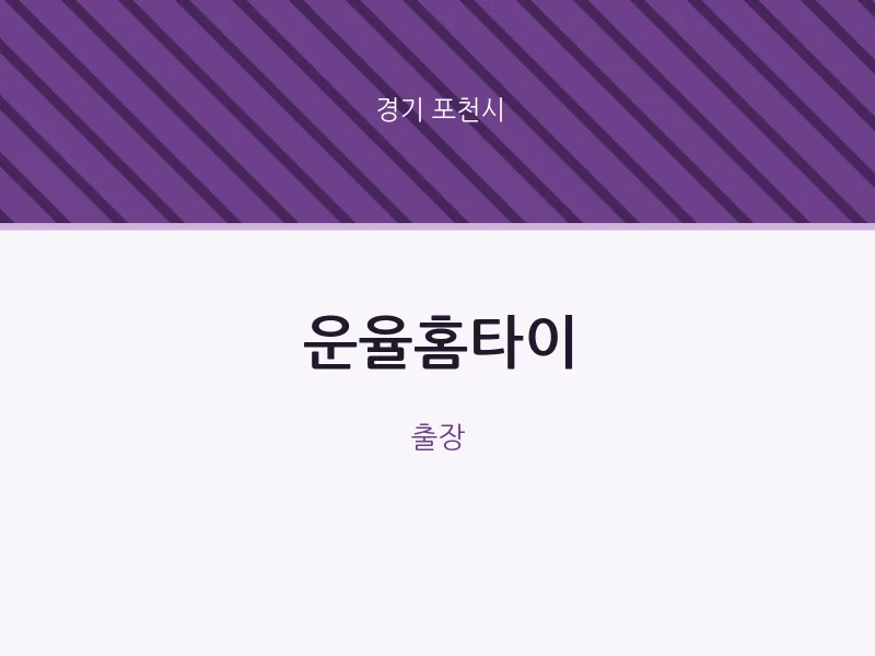 포천시 출장마사지 운율홈타이 | 마픽