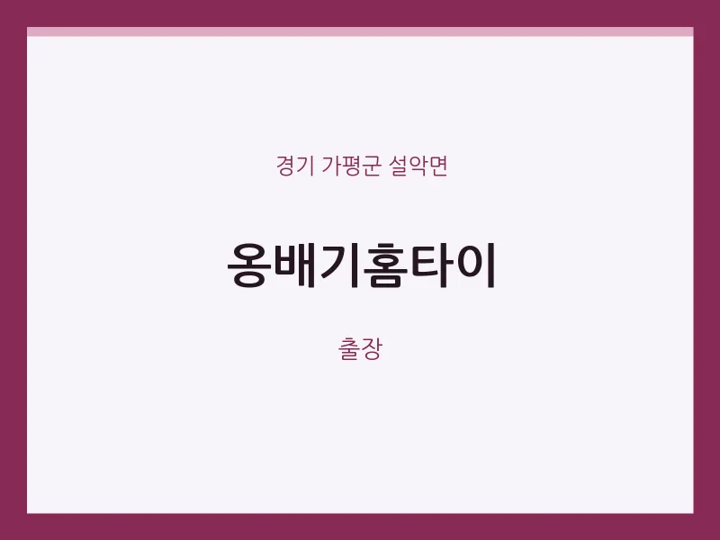 설악면 출장마사지 옹배기홈타이 | 마픽
