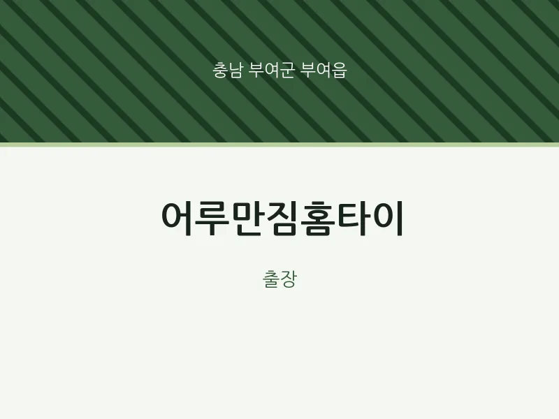 부여읍 출장마사지 어루만짐홈타이 | 마픽