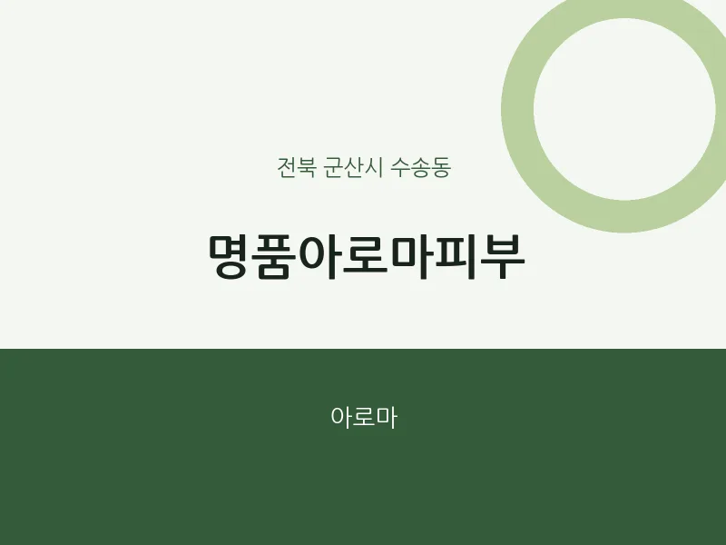 수송동 출장마사지 홈타이 명품아로마피부 | 마픽
