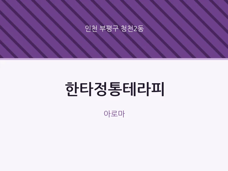 청천2동 출장마사지 홈타이 한타정통테라피 | 마픽