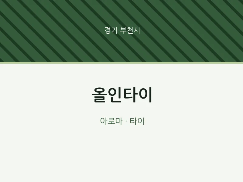 부천시 출장마사지 홈타이 올인타이 | 마픽