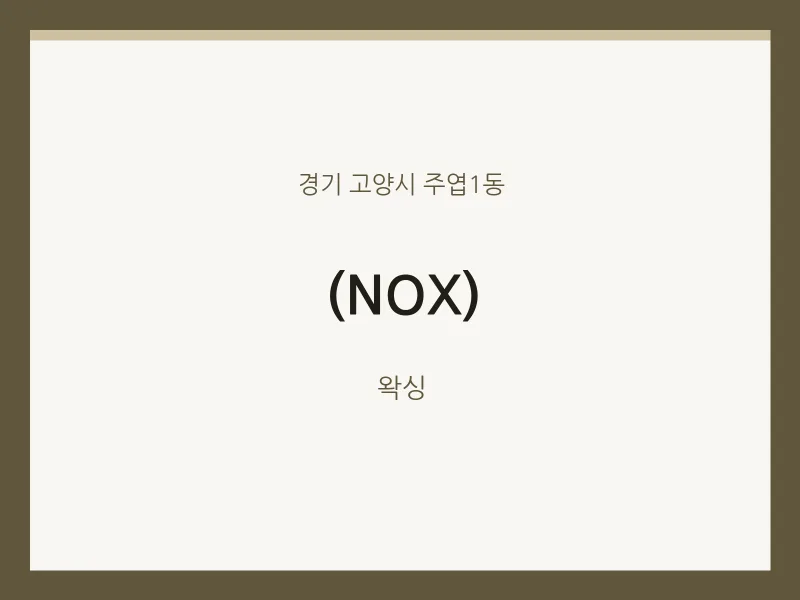 주엽1동 출장마사지 홈타이 (NOX) | 마픽