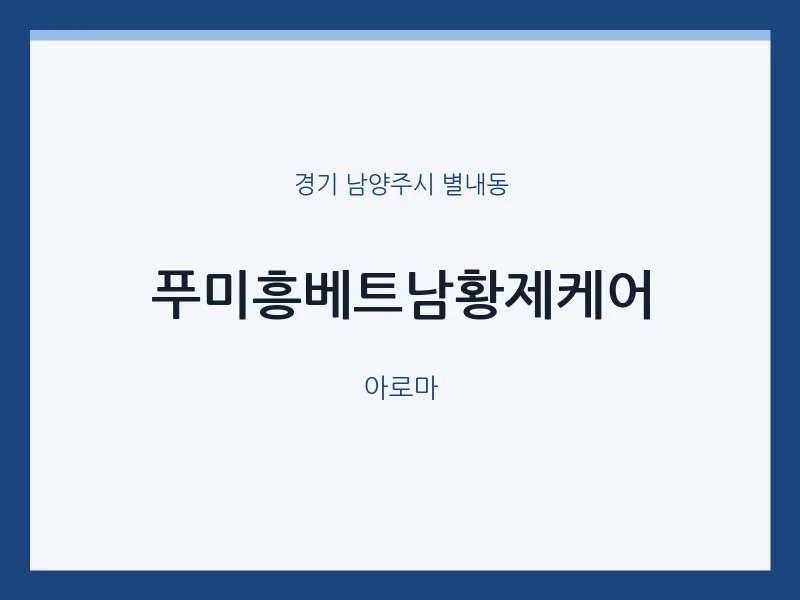 별내동 출장마사지 홈타이 푸미흥베트남황제케어 | 마픽