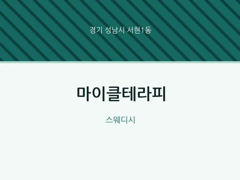 서현1동 출장마사지 홈타이 마이클테라피 | 마픽