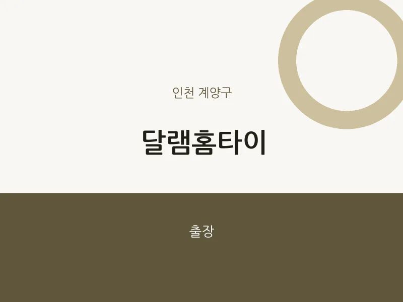 계양구 출장마사지 달램홈타이 | 마픽
