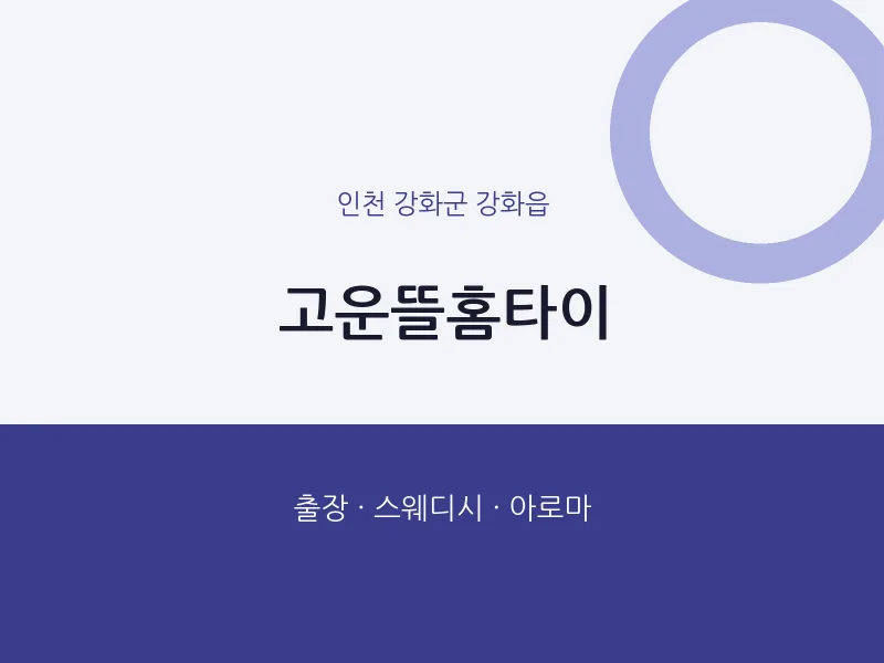 강화읍 출장마사지 고운뜰홈타이 | 마픽