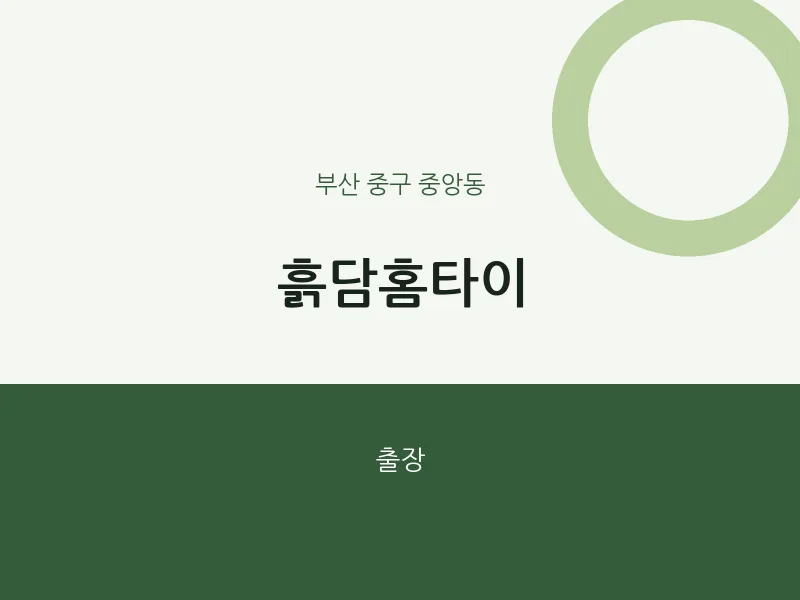 중앙동 출장마사지 흙담홈타이 | 마픽