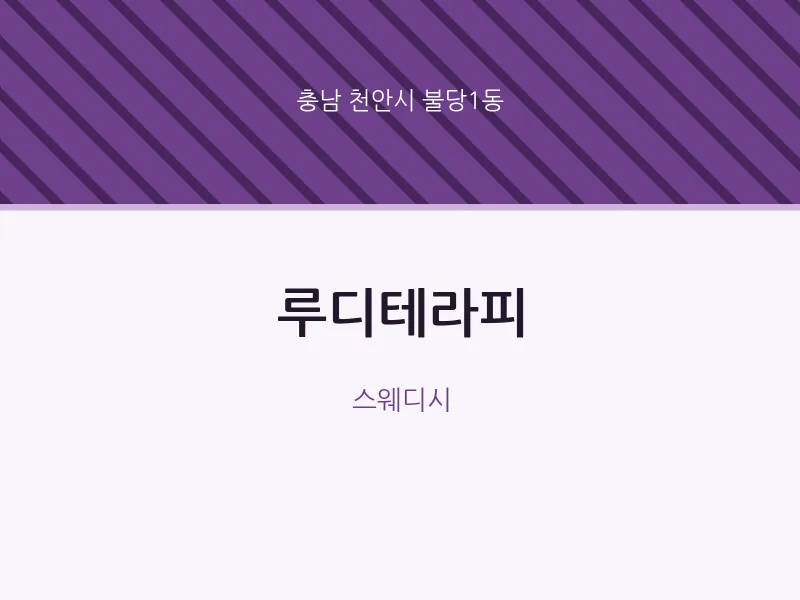 불당1동 출장마사지 홈타이 루디테라피 | 마픽