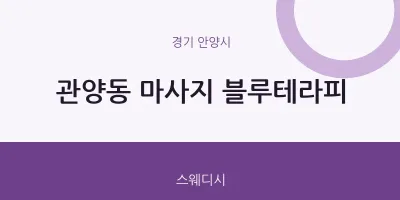 안양시 출장마사지 홈타이 블루테라피 | 마픽