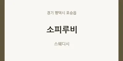 포승읍 출장마사지 홈타이 소피루비 | 마픽