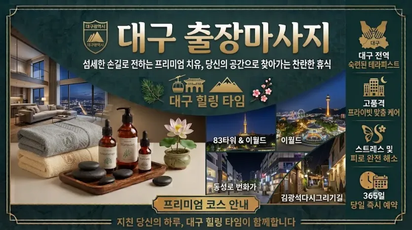 대구 레몬 출장마사지｜집에서 편안하게 받는 홈타이 안내