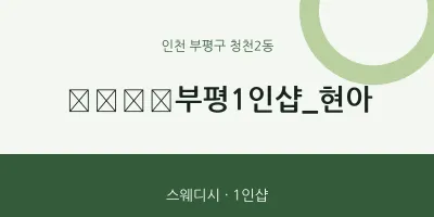 청천2동 출장마사지 홈타이 ﻿﻿﻿﻿부평1인샵_현아 | 마픽