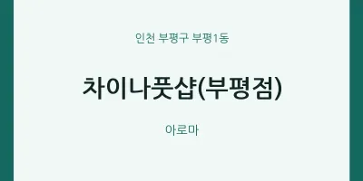 부평1동 출장마사지 홈타이 차이나풋샵(부평점) | 마픽