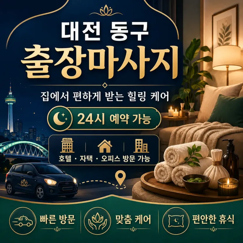 대전 동구 출장마사지 가격 | 합리적인 비용으로 힐링하세요