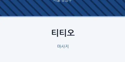 강남구 출장마사지 홈타이 티티오 | 마픽