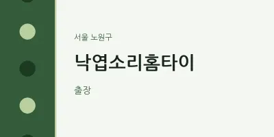 노원구 출장마사지 낙엽소리홈타이 | 마픽
