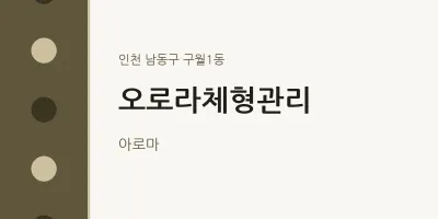 구월1동 출장마사지 홈타이 오로라체형관리 | 마픽