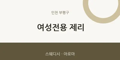 부평구 출장마사지 홈타이 여성전용 제리 | 마픽
