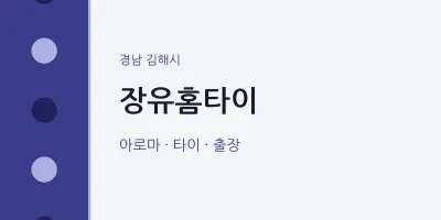 김해시 출장마사지 장유홈타이 | 마픽