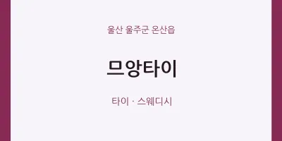 온산읍 출장마사지 홈타이 므앙타이 | 마픽