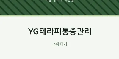 석관동 출장마사지 홈타이 YG테라피통증관리 | 마픽