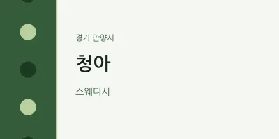 안양시 출장마사지 홈타이 청아 | 마픽