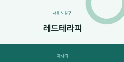 노원구 출장마사지 홈타이 레드테라피 | 마픽