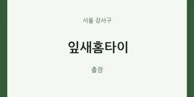 강서구 출장마사지 잎새홈타이 | 마픽