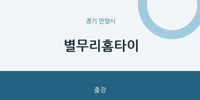 안양시 출장마사지 별무리홈타이 | 마픽