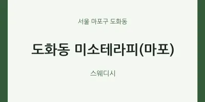 도화동 출장마사지 홈타이 미소테라피(마포) | 마픽