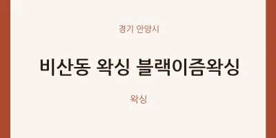 안양시 출장마사지 홈타이 왁싱 블랙이즘왁싱 | 마픽