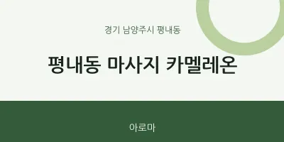 평내동 출장마사지 홈타이 카멜레온 | 마픽