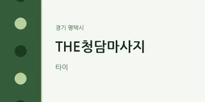 평택시 출장마사지 홈타이 THE청담마사지 | 마픽