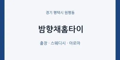 원평동 출장마사지 밤향채홈타이 | 마픽