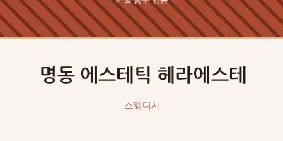 명동 출장마사지 홈타이 에스테틱 헤라에스테 | 마픽