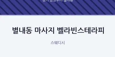 별내동 출장마사지 홈타이 벨라빈스테라피 | 마픽