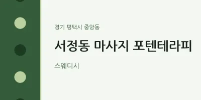 중앙동 출장마사지 홈타이 포텐테라피 | 마픽
