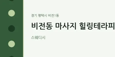 비전1동 출장마사지 홈타이 힐링테라피 | 마픽