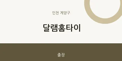 계양구 출장마사지 달램홈타이 | 마픽