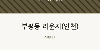 부평1동 출장마사지 홈타이 라운지(인천) | 마픽