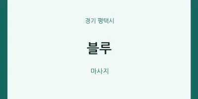 평택시 출장마사지 홈타이 블루 | 마픽