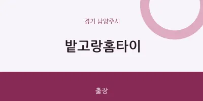 남양주시 출장마사지 밭고랑홈타이 | 마픽