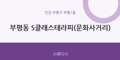 부평1동 출장마사지 홈타이 S클래스테라피(문화사거리) | 마픽