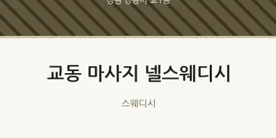 교1동 출장마사지 홈타이 넬스웨디시 | 마픽