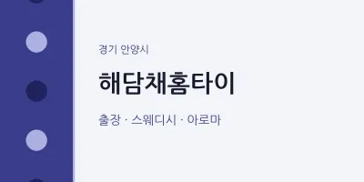 안양시 출장마사지 해담채홈타이 | 마픽